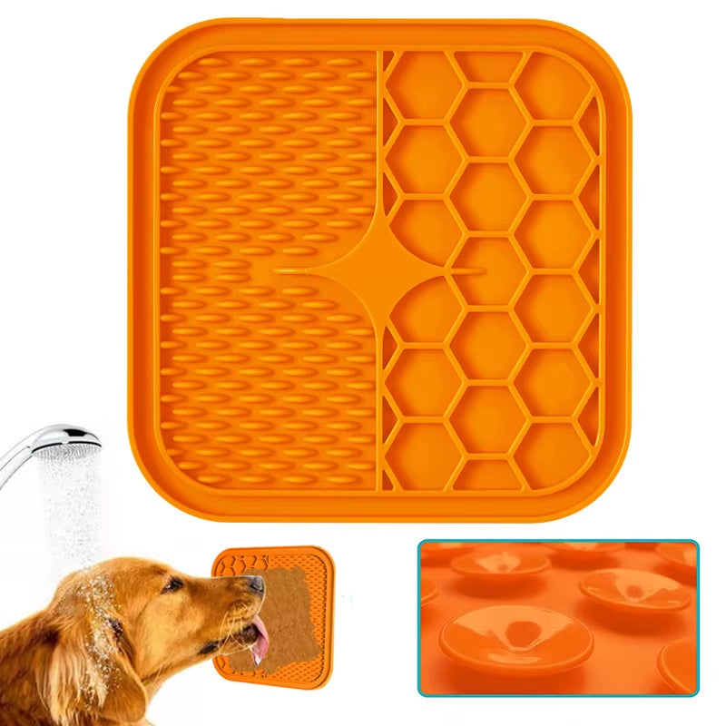 Suitable for Pets Weighing Less than 3 Kilograms Mat Cats Slow Food Bowls Suction Cup Feeding Food Silicone Lick,Product Small