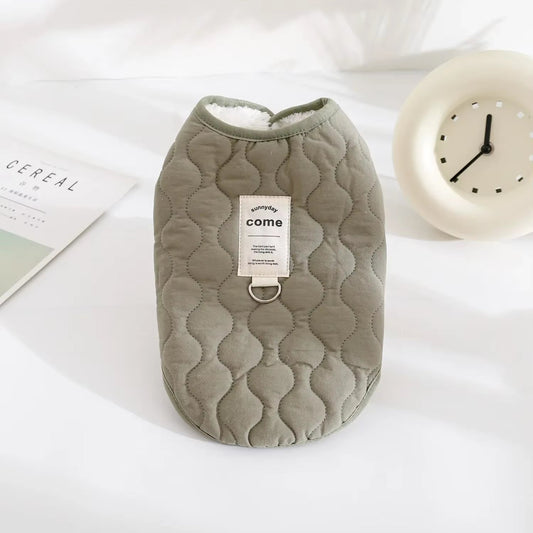 Winter Warm Dog Vest Coat Jacket with D-Ring for Small Medium Dogs Puppy Vest Clothes Cotton Pet Jacket Dog Costume 골든리트리버