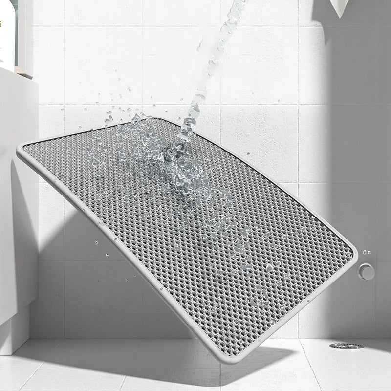 Waterproof Double-Layer Cat Litter Mat – Non-Slip