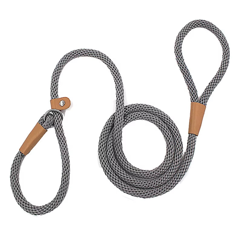 Dog Slip Lead & Leash – Adjustable No-Pull Rope