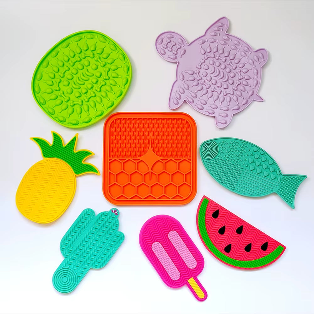 Silicone Lick Dog Mat Suction Feeder for Small Pets