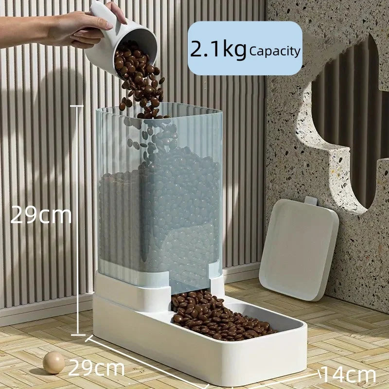 Gravity Pet Feeder – Food & Water Dispenser Combo