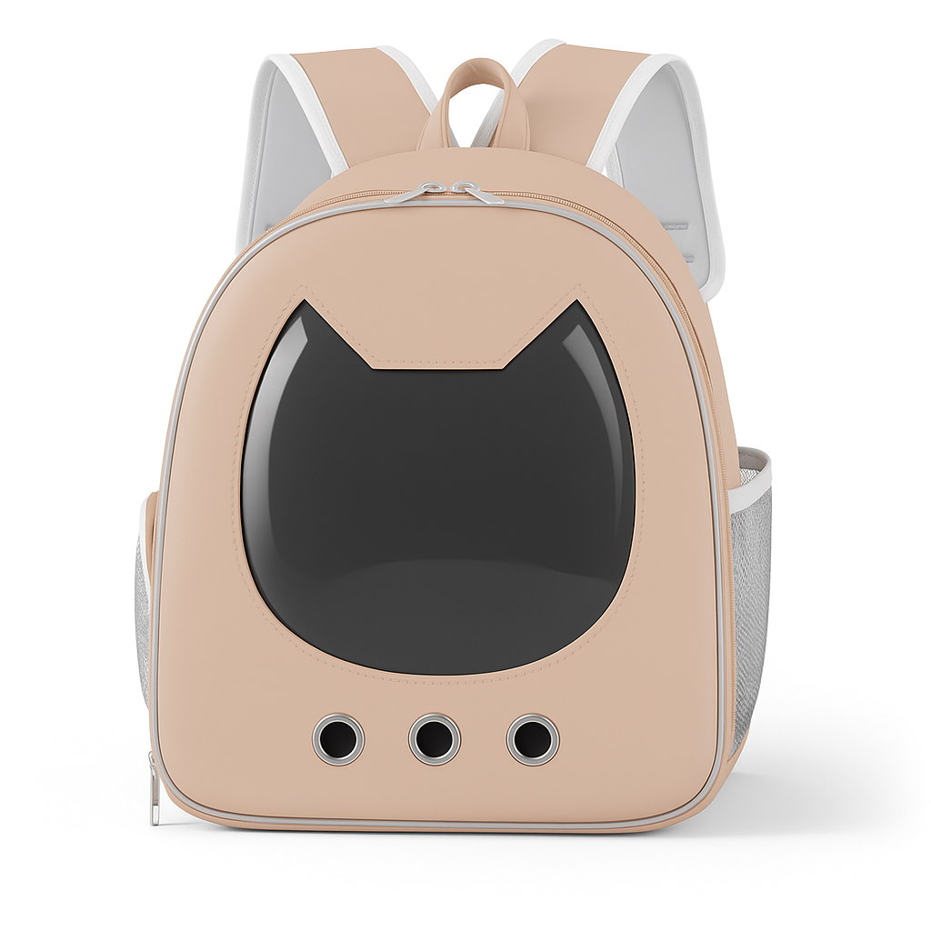 Compact Clear Cat Backpack – Breathable Pet Carrier