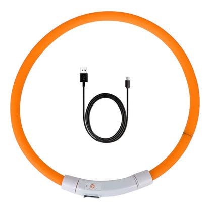 GlowPaw USB Rechargeable LED Dog Safety Collar for Pets