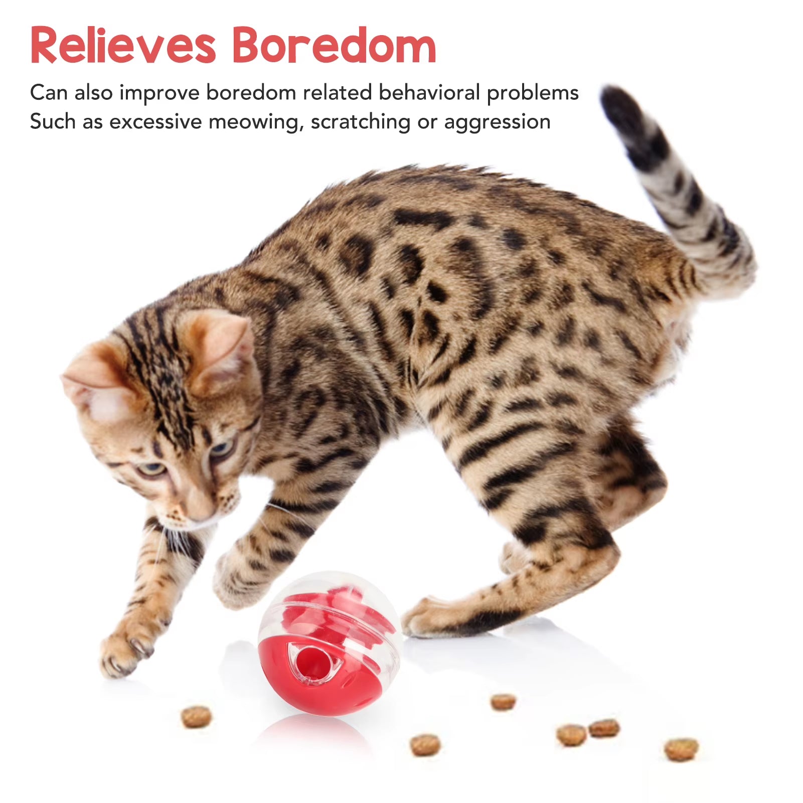 Cat Treat Dispensing Ball – Interactive Slow Feeder