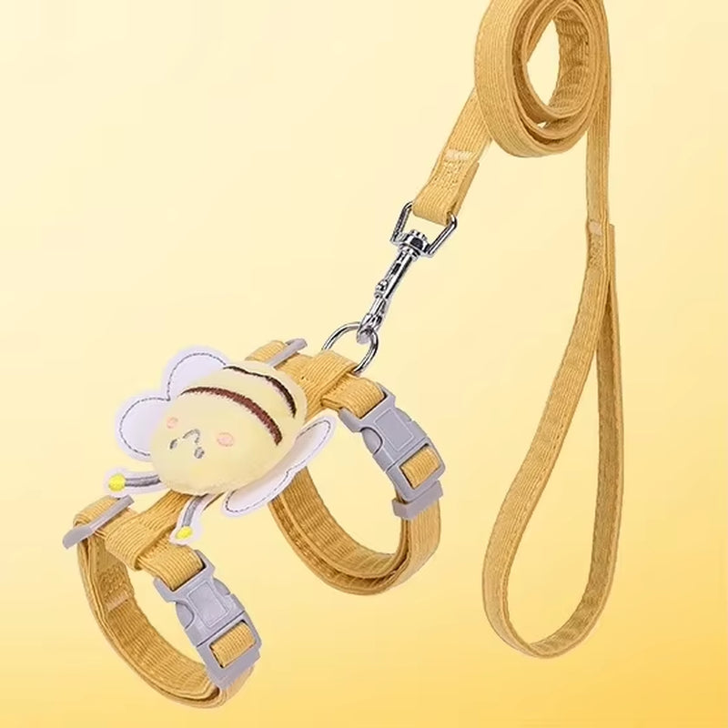 Bee Design Cat Harness & Leash Set – Outdoor Walking