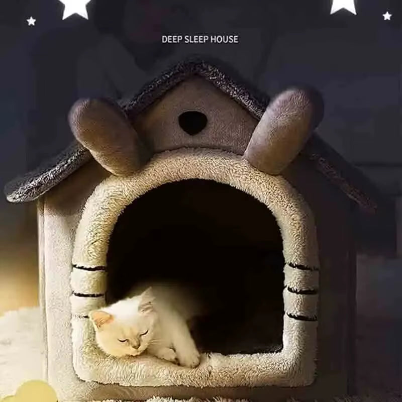 FurHaven Cabin Retreat-Indoor Warm Dog House