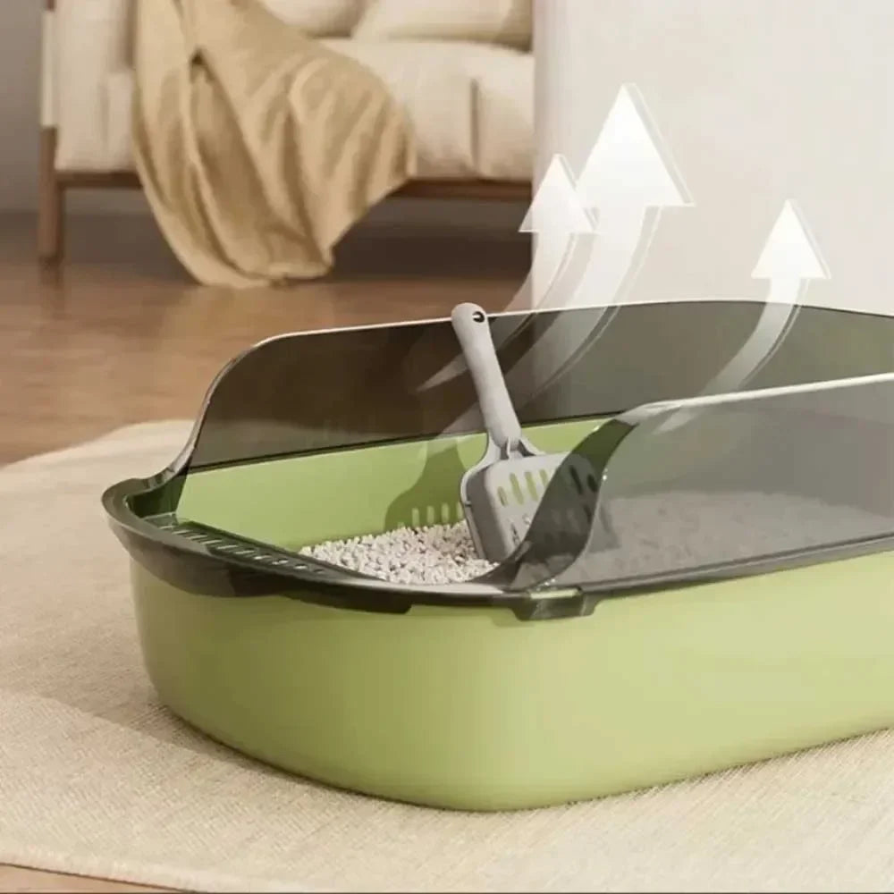 Splashproof Kitty Sandbox – High Side Cat Toilet