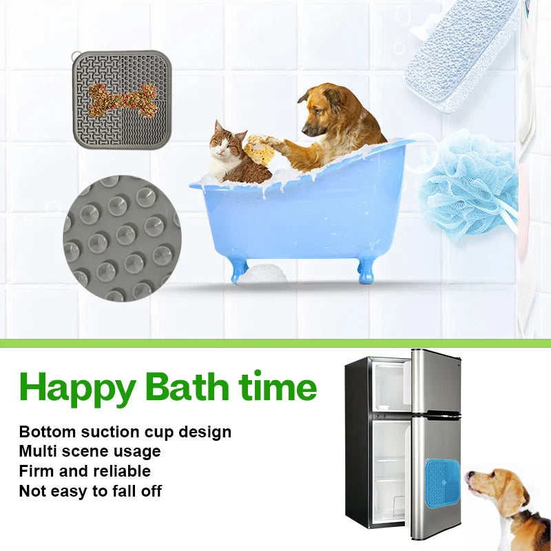 Dog Licking Mat Slow Feeder with Suction Cups