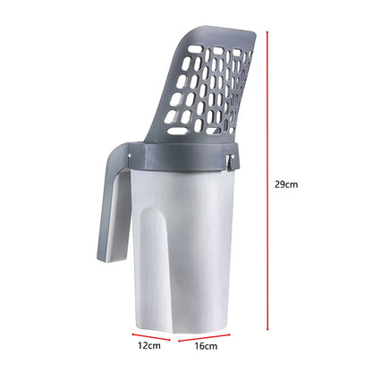 PurrEase Self-Cleaning Cat Litter Scoop with Fast Sifting Waste Box