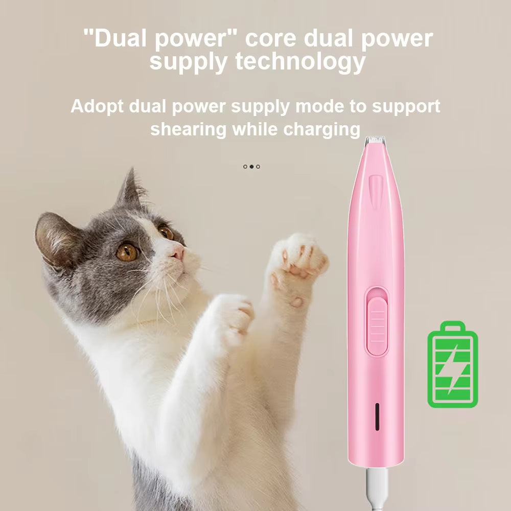 TrimAura Professional Pet Foot Hair Trimmer Cat Grooming.