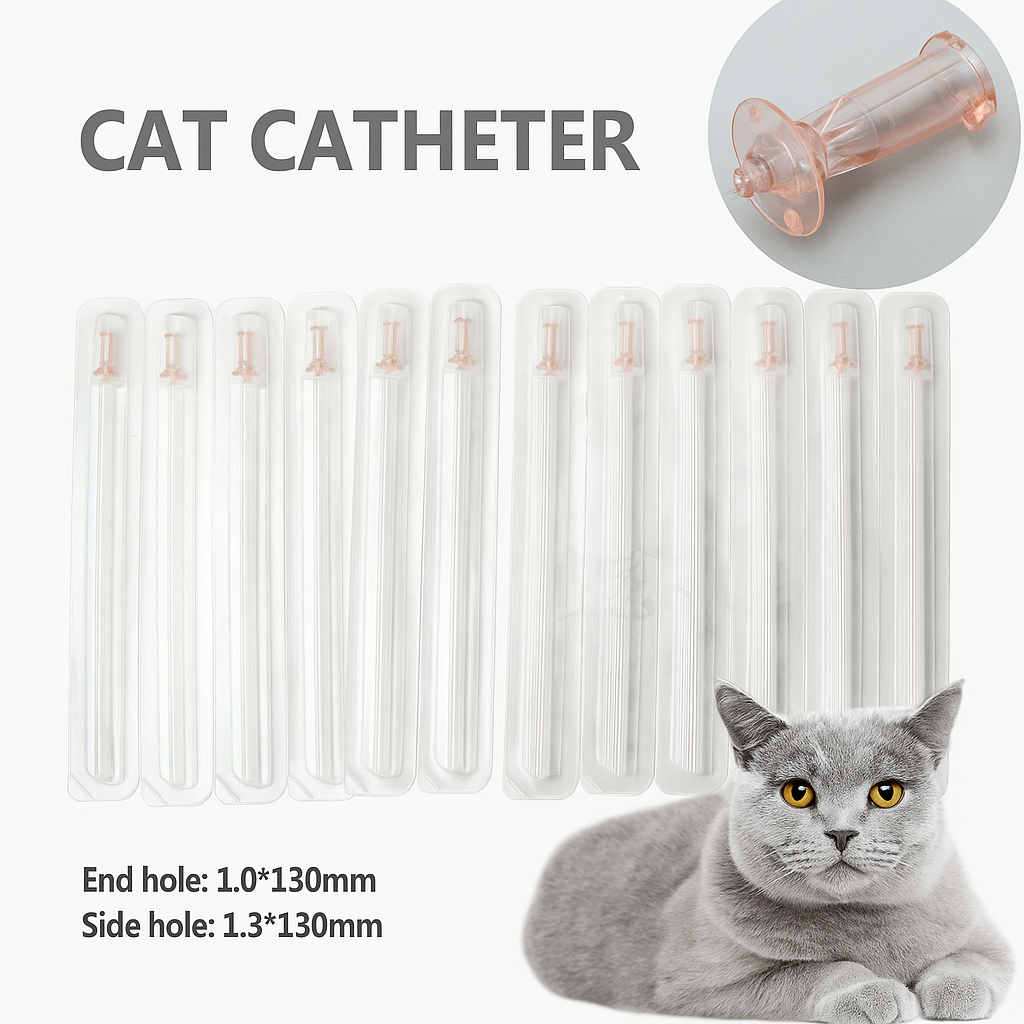 Premium Cat Urinary Catheters – 12PCS Sterile Urethral Tubes