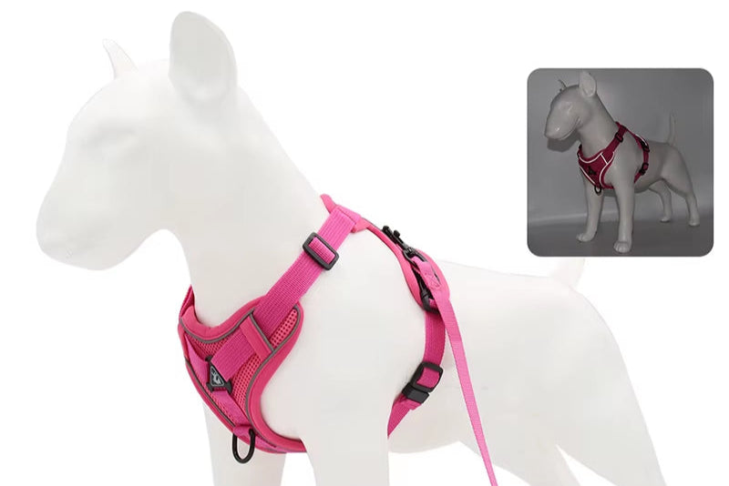 Dog Harness & Leash Set Adjustable & Reflective