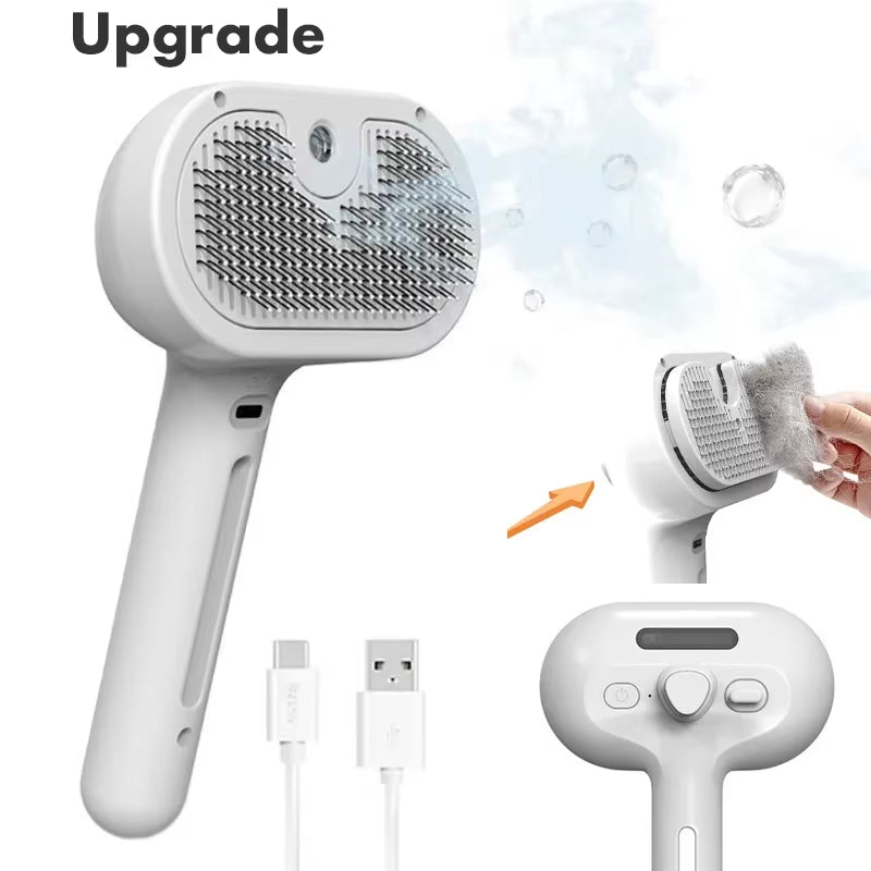 Anti-Tangle Electric Hair Brush 3-in-1 Pet Comb