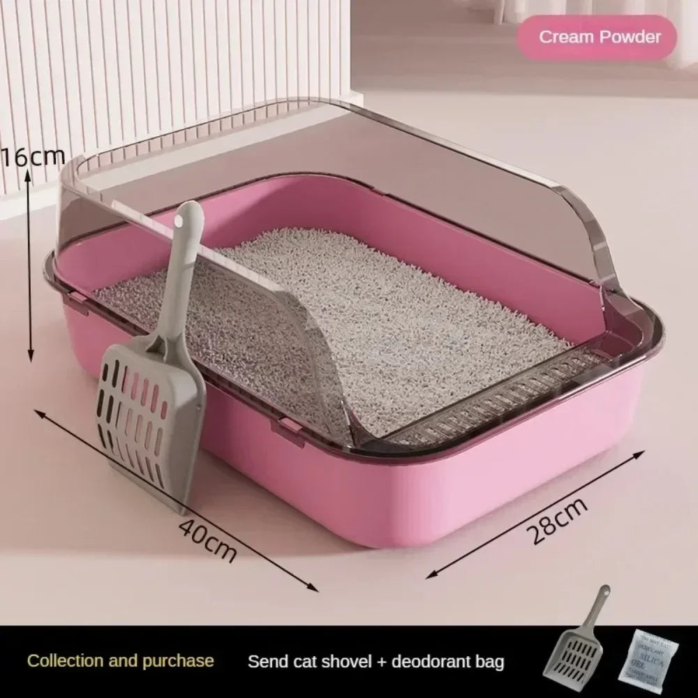 Splashproof Kitty Sandbox – High Side Cat Toilet
