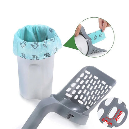 PurrEase Self-Cleaning Cat Litter Scoop with Fast Sifting Waste Box