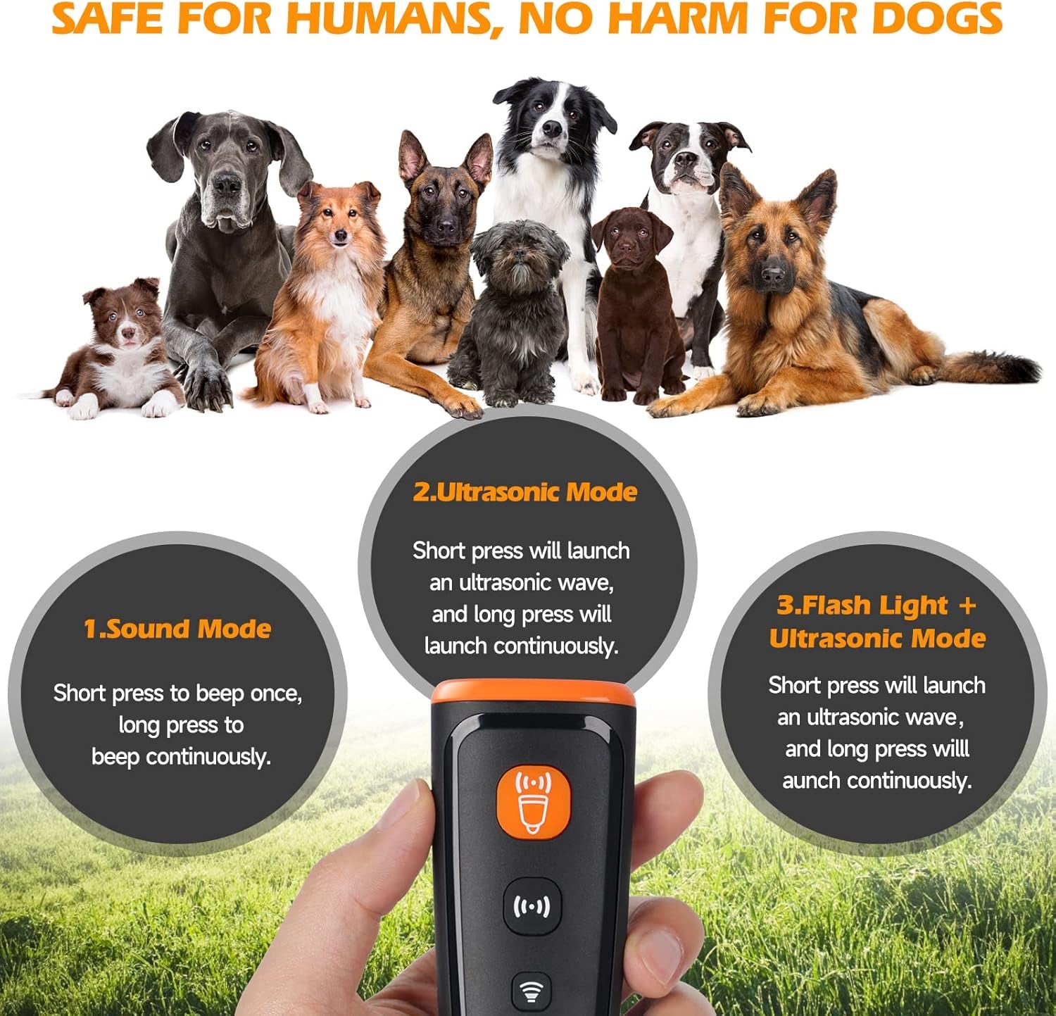 LED Ultrasonic Dog Bark Stopper Training Aid