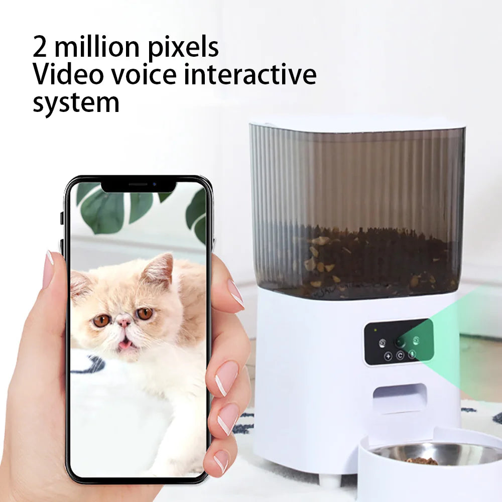 WiFi Automatic Cat & Dog Feeder – 5L with Camera