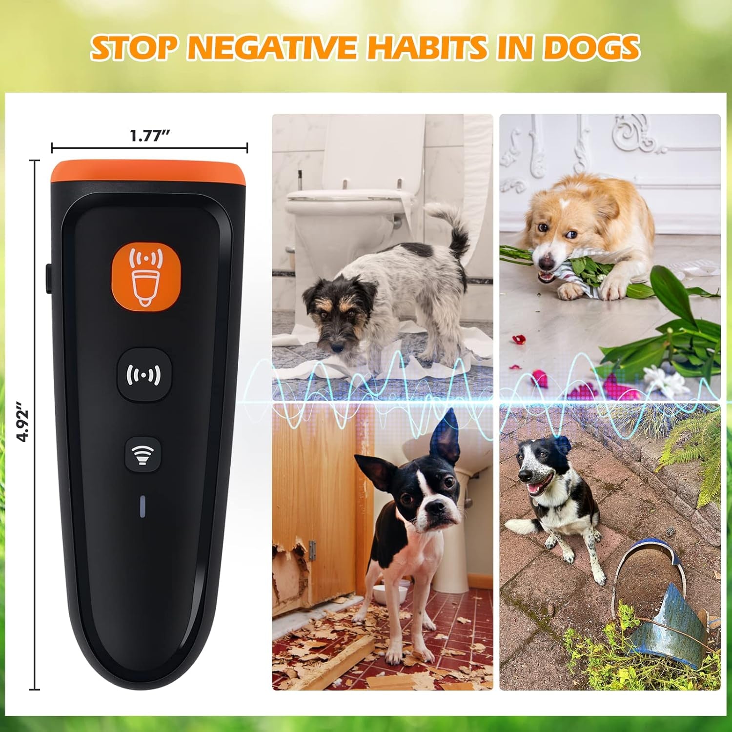 LED Ultrasonic Dog Bark Stopper Training Aid
