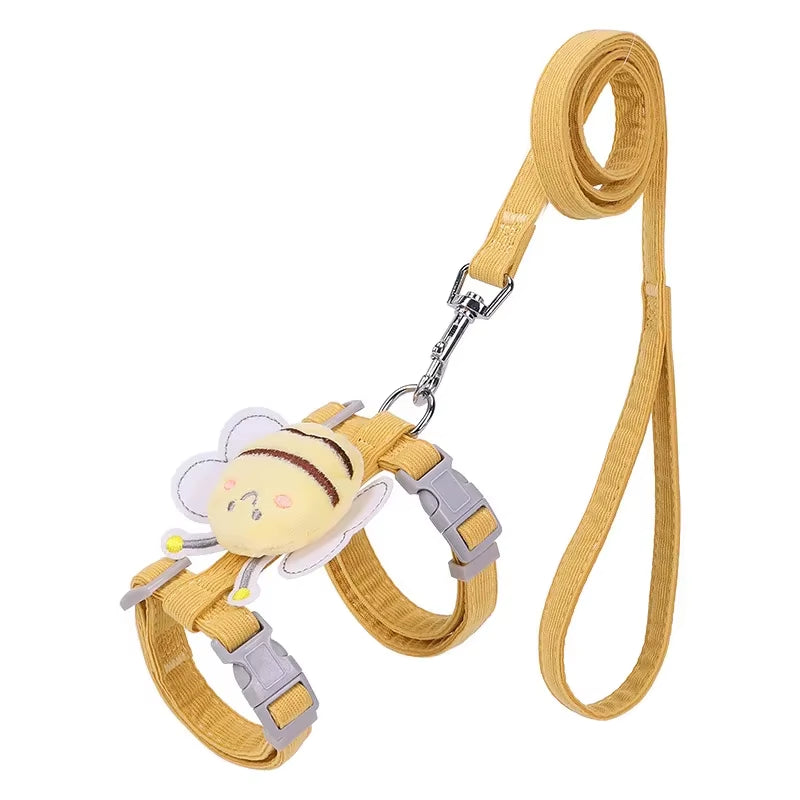 Bee Design Cat Harness & Leash Set – Outdoor Walking