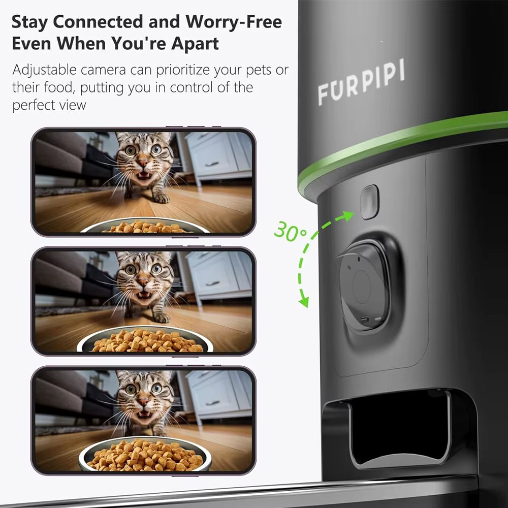 Smart Cat Feeder with 1080P Camera & 5G WiFi