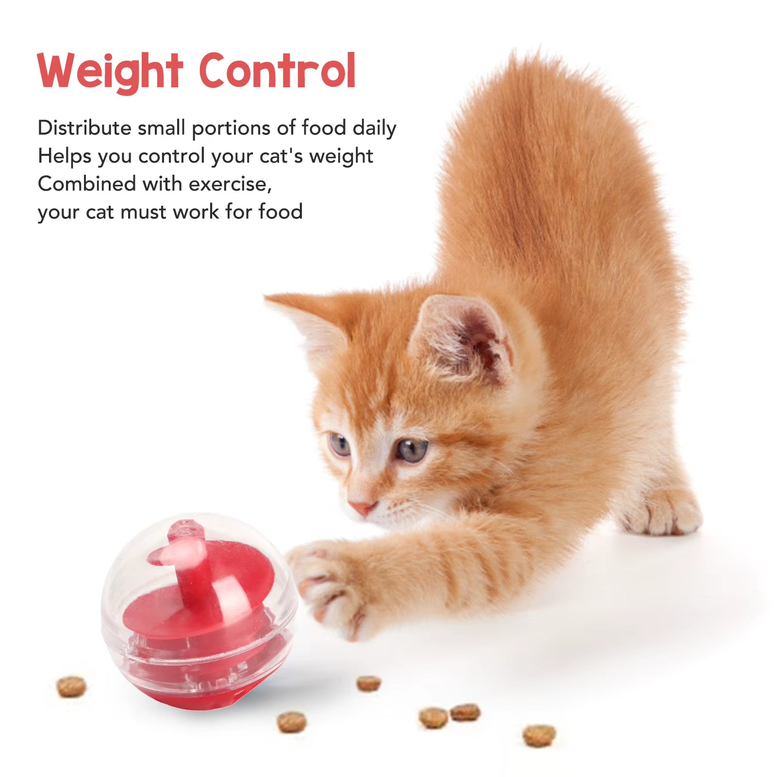 Cat Treat Dispensing Ball – Interactive Slow Feeder