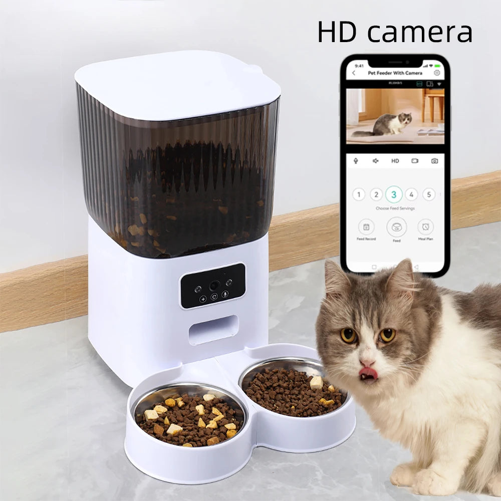 WiFi Automatic Cat & Dog Feeder – 5L with Camera