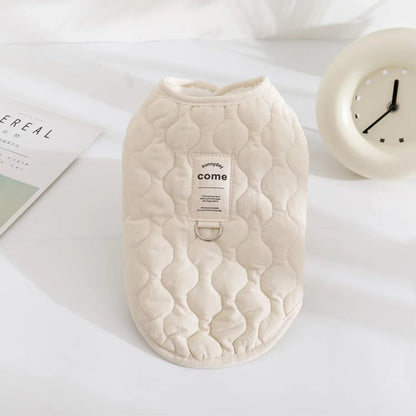 Winter Warm Dog Vest Coat Jacket with D-Ring for Small Medium Dogs Puppy Vest Clothes Cotton Pet Jacket Dog Costume 골든리트리버