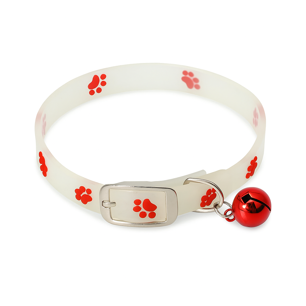 Fluorescent Cat Bell Collar – Glow & Anti-Loss