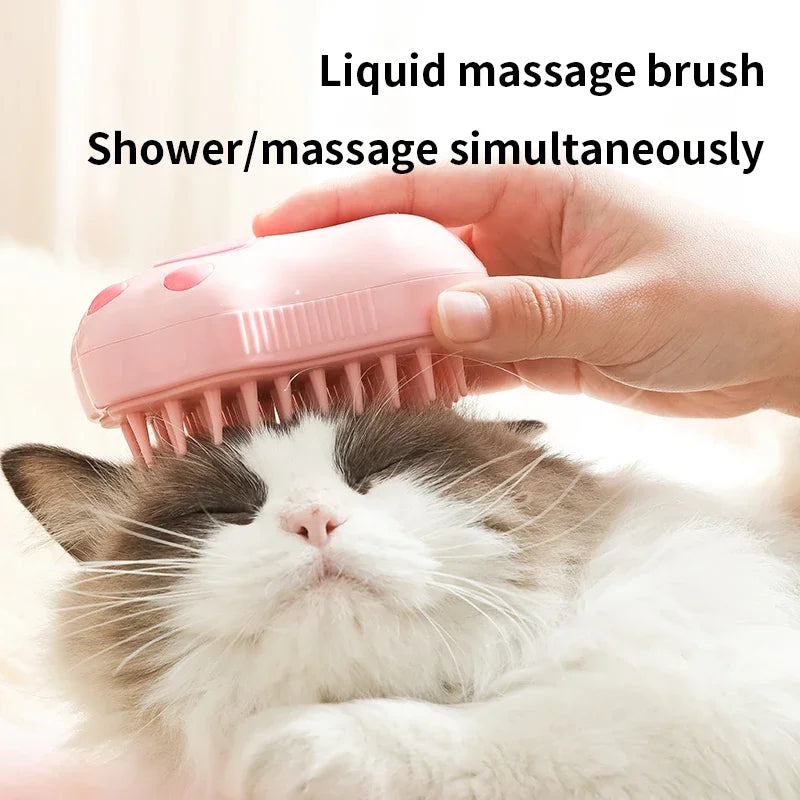 Steam Spray Electric Pet Comb Massager & Groomer