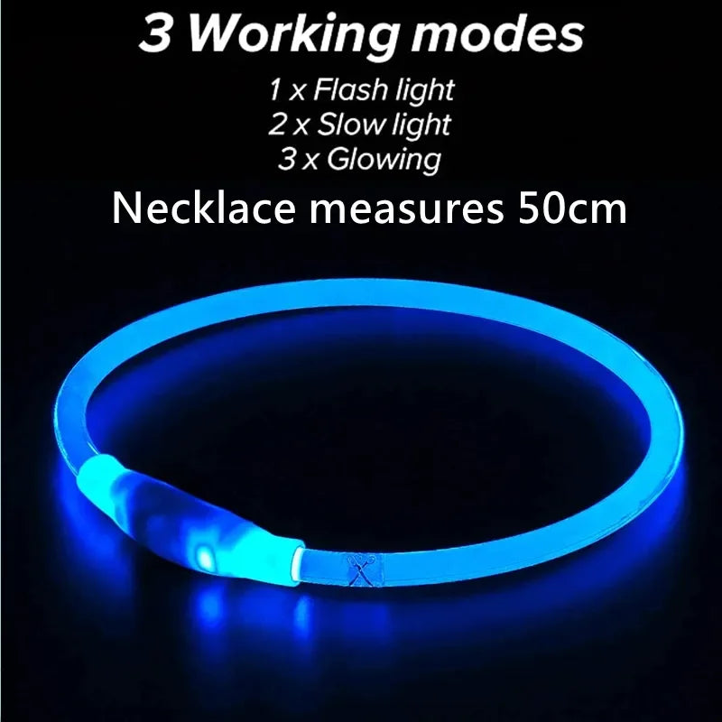 Light-Up Pet Collar 3 Mode LED Safety Collar
