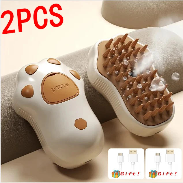 Steam Spray Electric Pet Comb Massager & Groomer