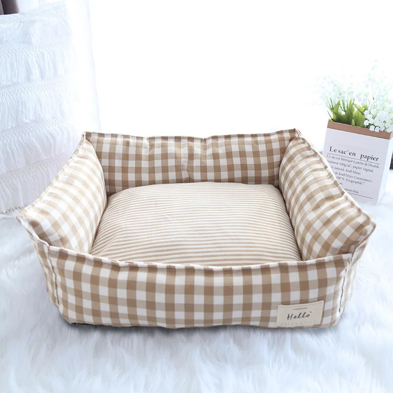 Bed for Dog Cats Puppy House Kennel for Indoor Dogs Small Medium Cat Pet Sofa Sleeping Bed Furniture Pet Supplies Accessories