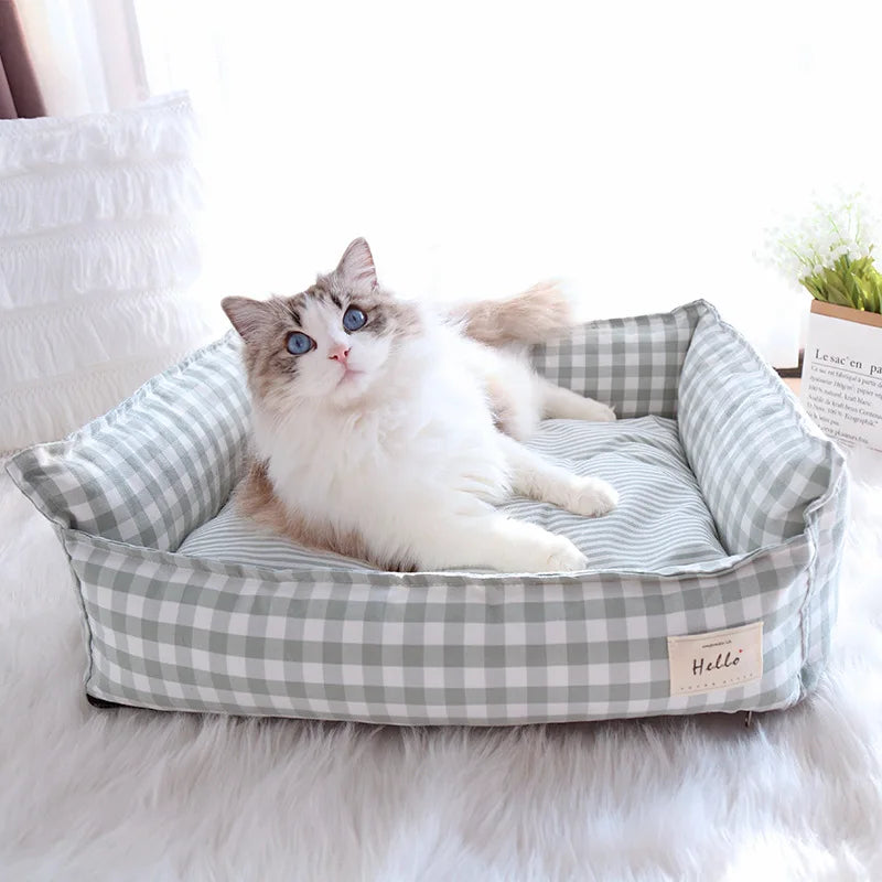 Bed for Dog Cats Puppy House Kennel for Indoor Dogs Small Medium Cat Pet Sofa Sleeping Bed Furniture Pet Supplies Accessories