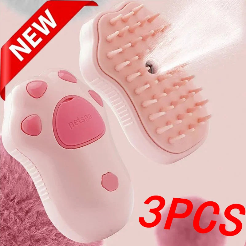 Steam Spray Electric Pet Comb Massager & Groomer