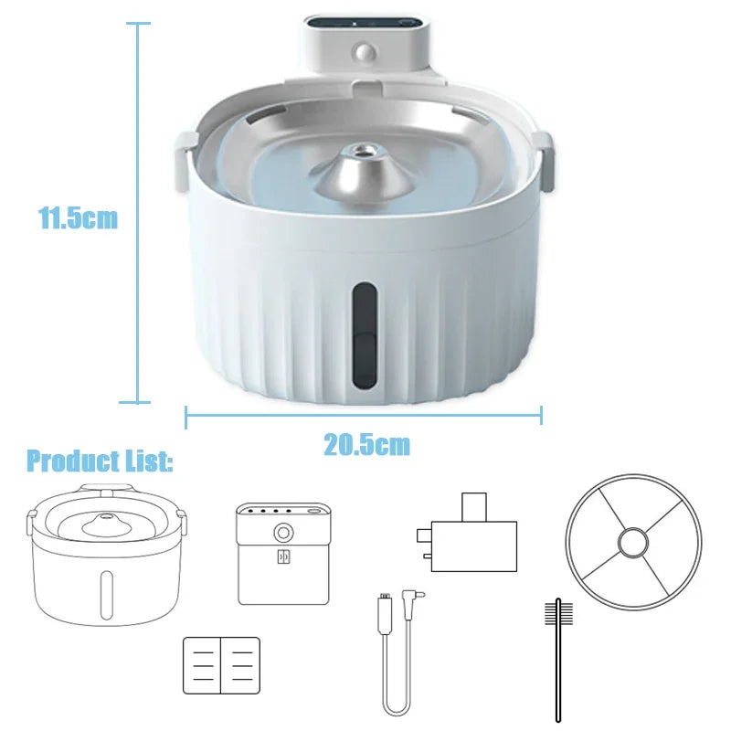 Automatic Cat Water Fountain – Motion Sensor & Filter