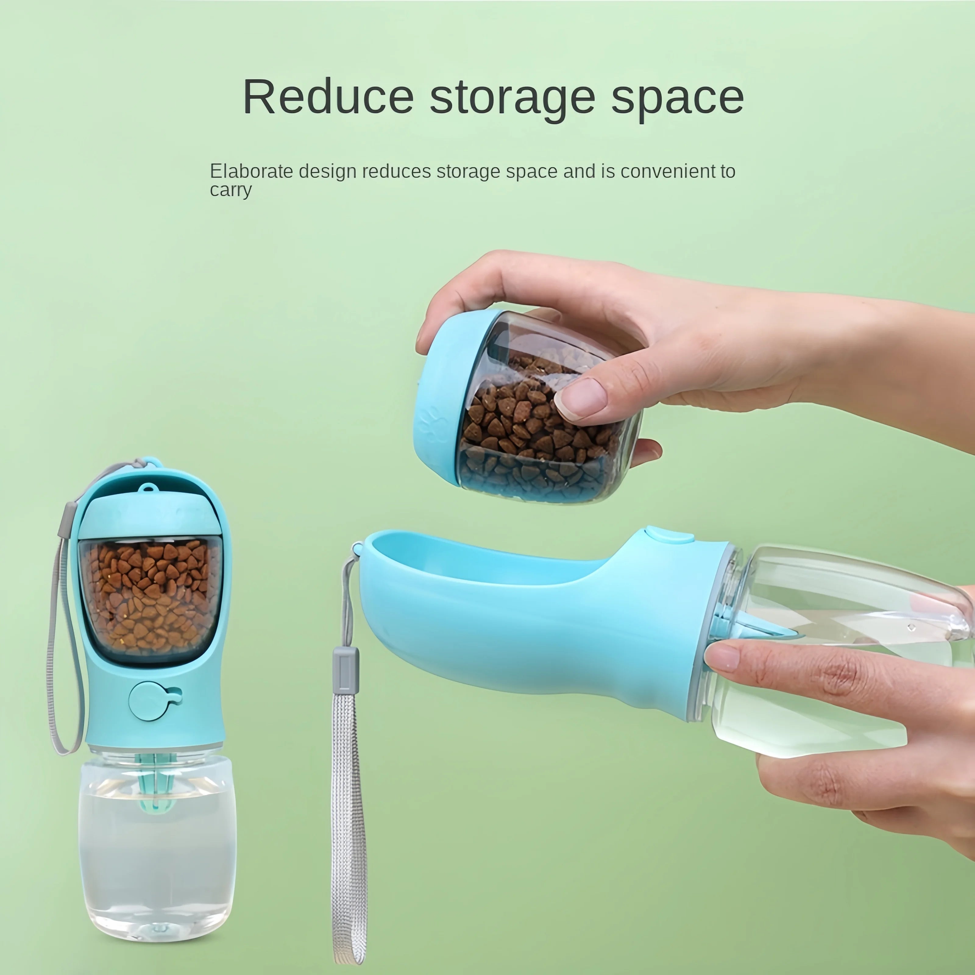 Dog & Cat Water Bottle – Food & Water Combo