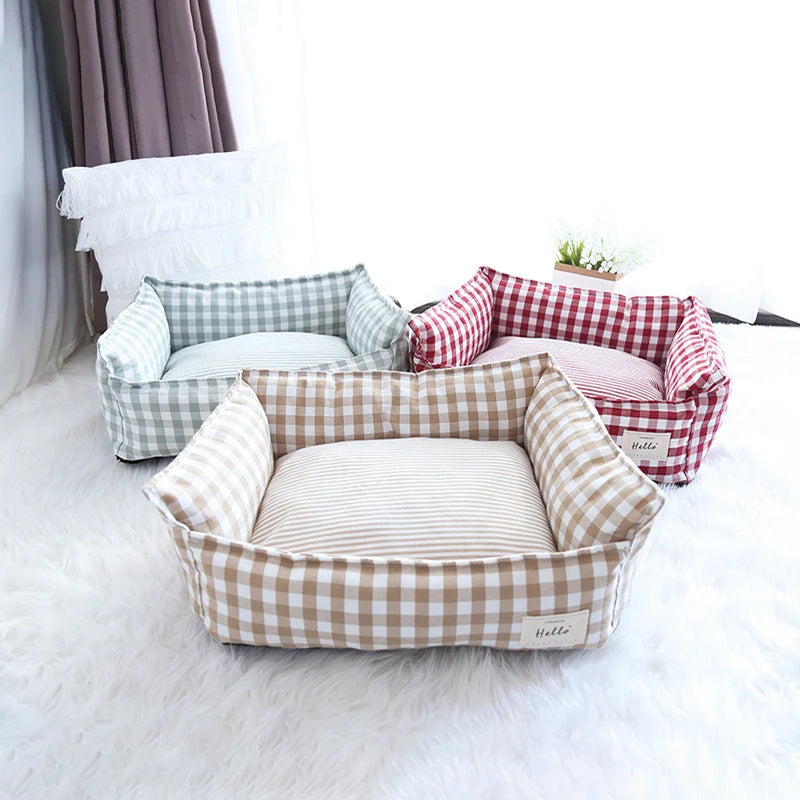 Bed for Dog Cats Puppy House Kennel for Indoor Dogs Small Medium Cat Pet Sofa Sleeping Bed Furniture Pet Supplies Accessories