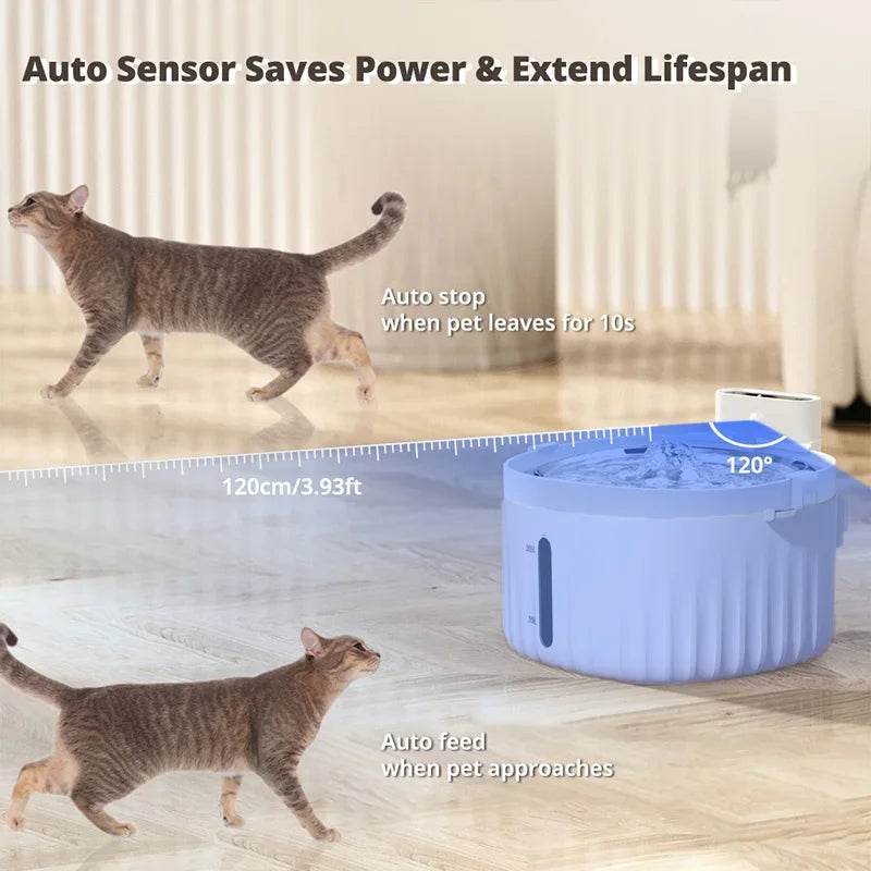 Automatic Cat Water Fountain – Motion Sensor & Filter
