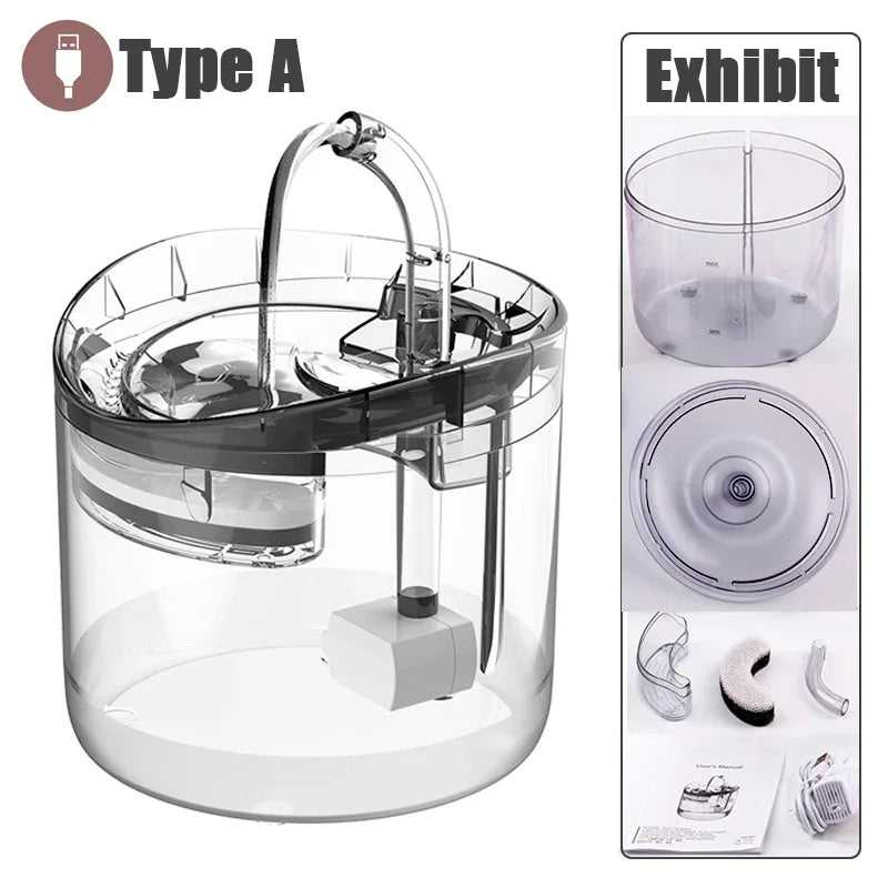 Automatic Cat Water Fountain – Motion Sensor & Filter