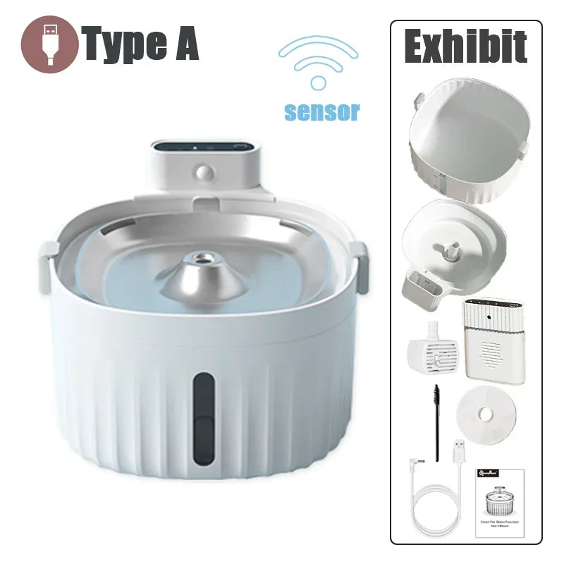 Automatic Cat Water Fountain – Motion Sensor & Filter