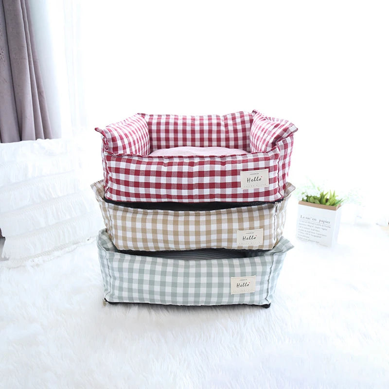 Bed for Dog Cats Puppy House Kennel for Indoor Dogs Small Medium Cat Pet Sofa Sleeping Bed Furniture Pet Supplies Accessories
