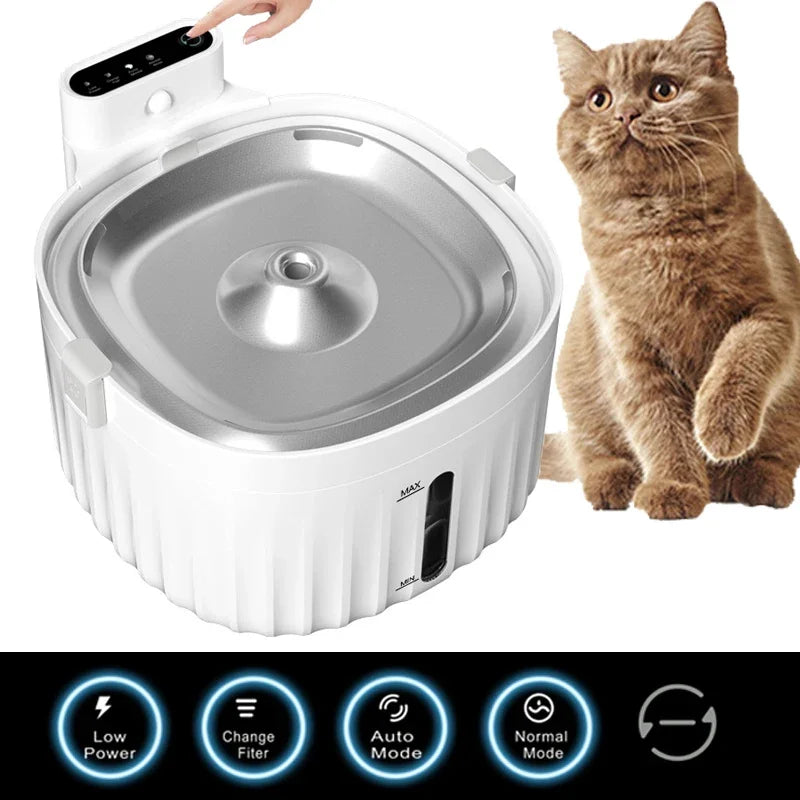 Automatic Cat Water Fountain – Motion Sensor & Filter
