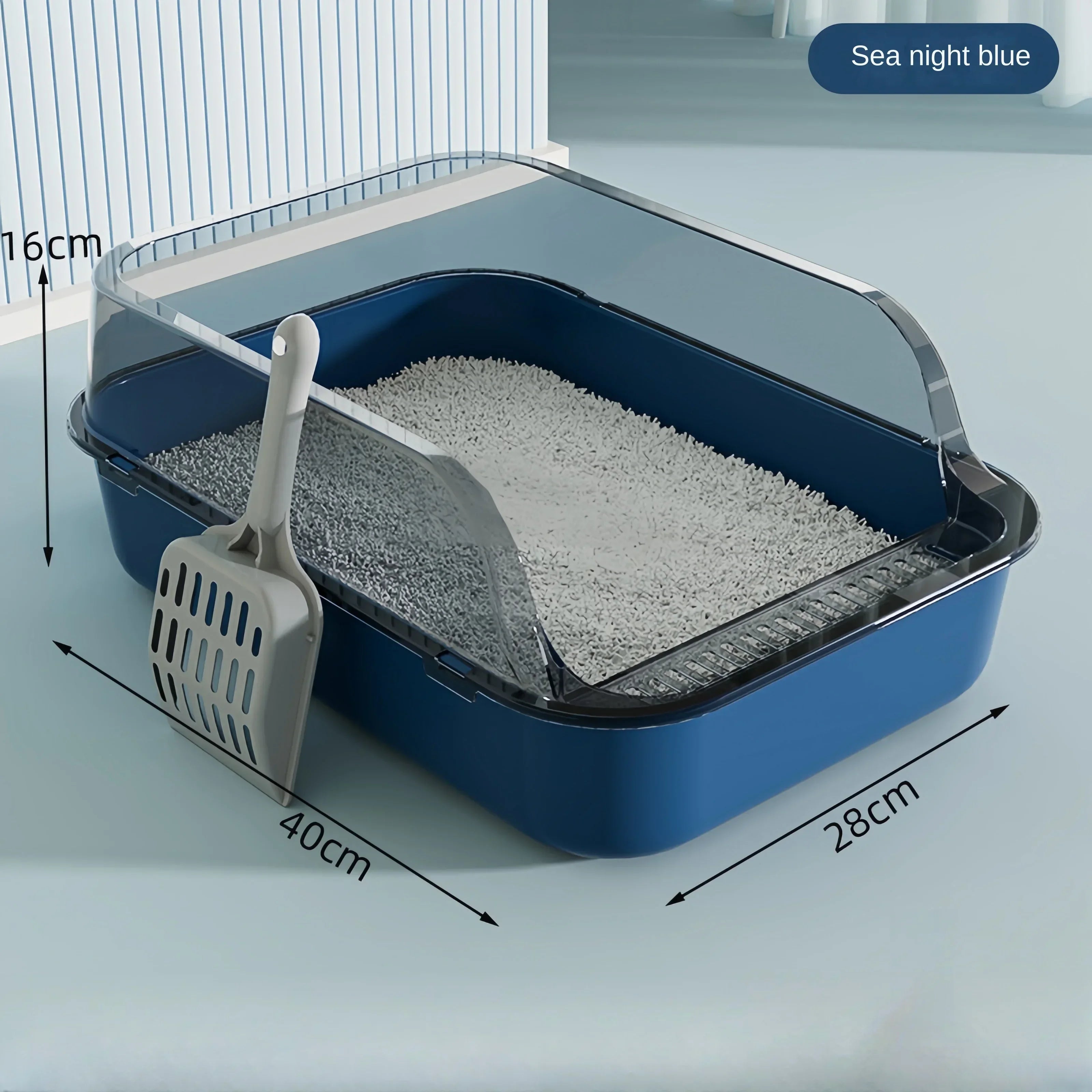 Splashproof Kitty Sandbox – High Side Cat Toilet