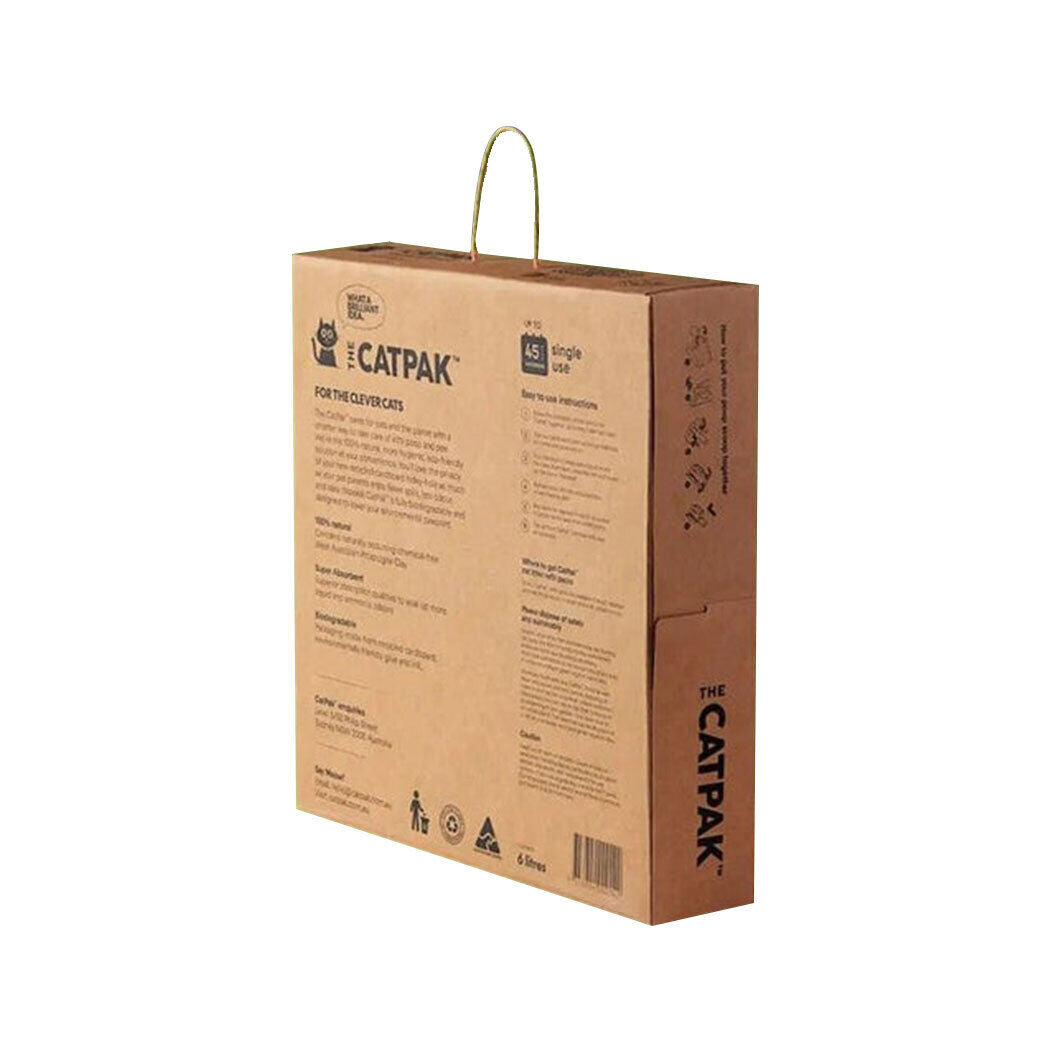 Portable Cat Litter Box  2x 3L Biodegradable Litter