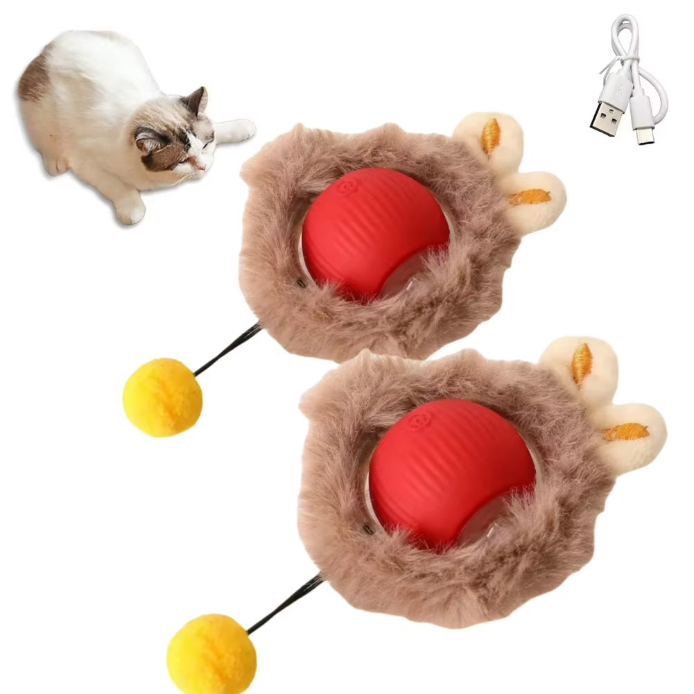 Automatic Rolling Ball Pet Toy Rechargeable & Smart