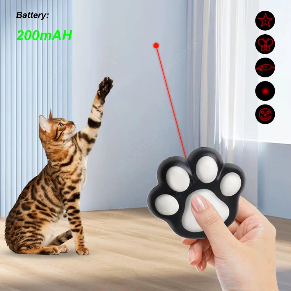 Interactive Cat Laser Toy – 5 Adjustable Modes