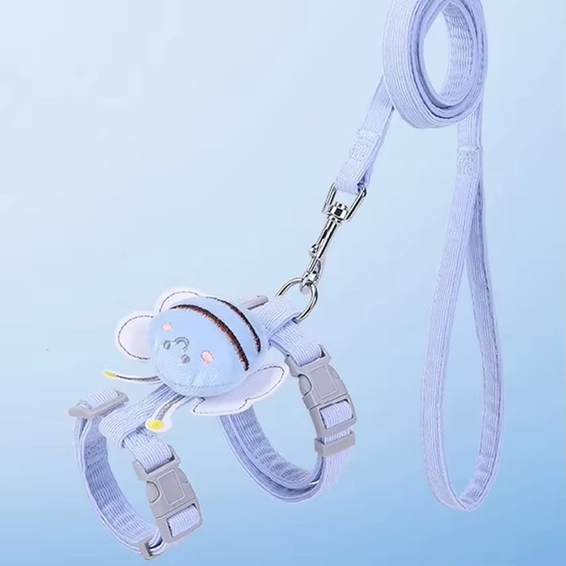 Bee Design Cat Harness & Leash Set – Outdoor Walking
