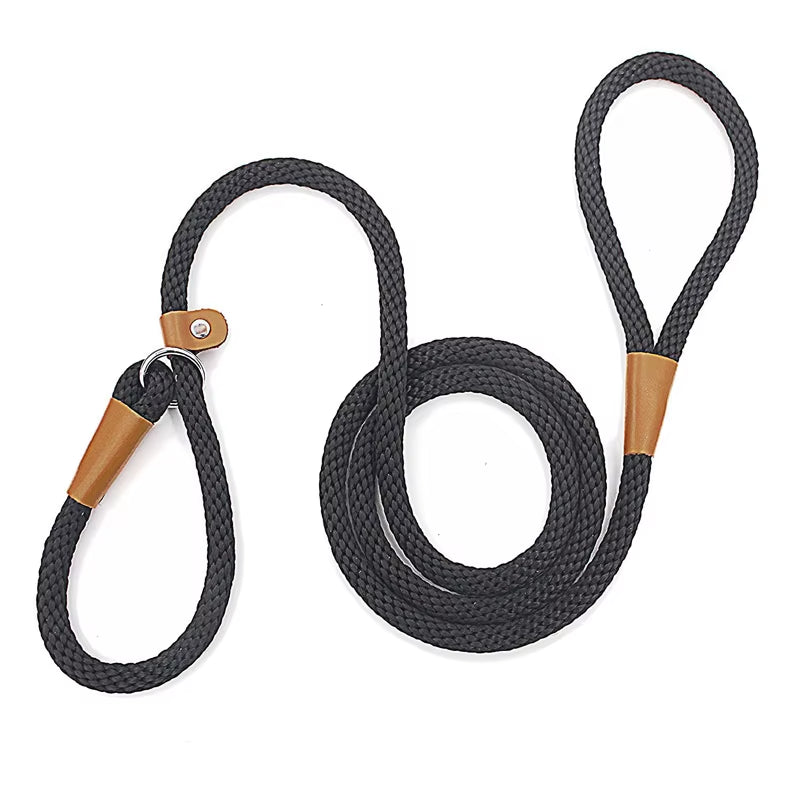 Dog Slip Lead & Leash – Adjustable No-Pull Rope