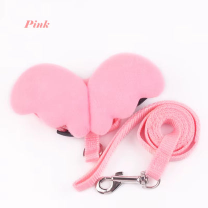 Angel Wings Pet Harness and Leash Set for Cats Puppy Rabbit Cute Cat Harnesses Kitten Accessories Artículos Para Mascotas Lead